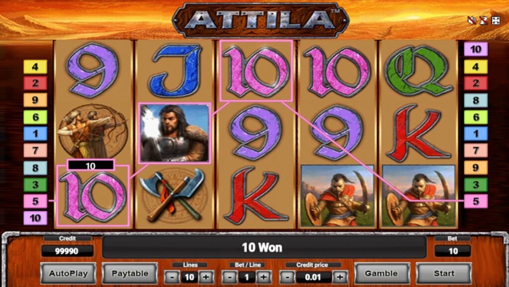 attila slot win