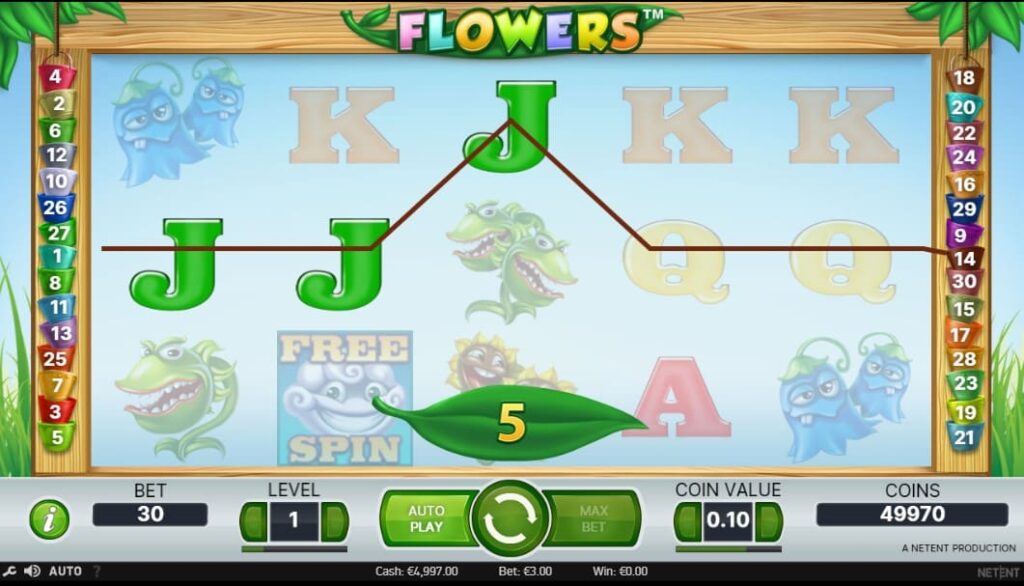 flowers slot win