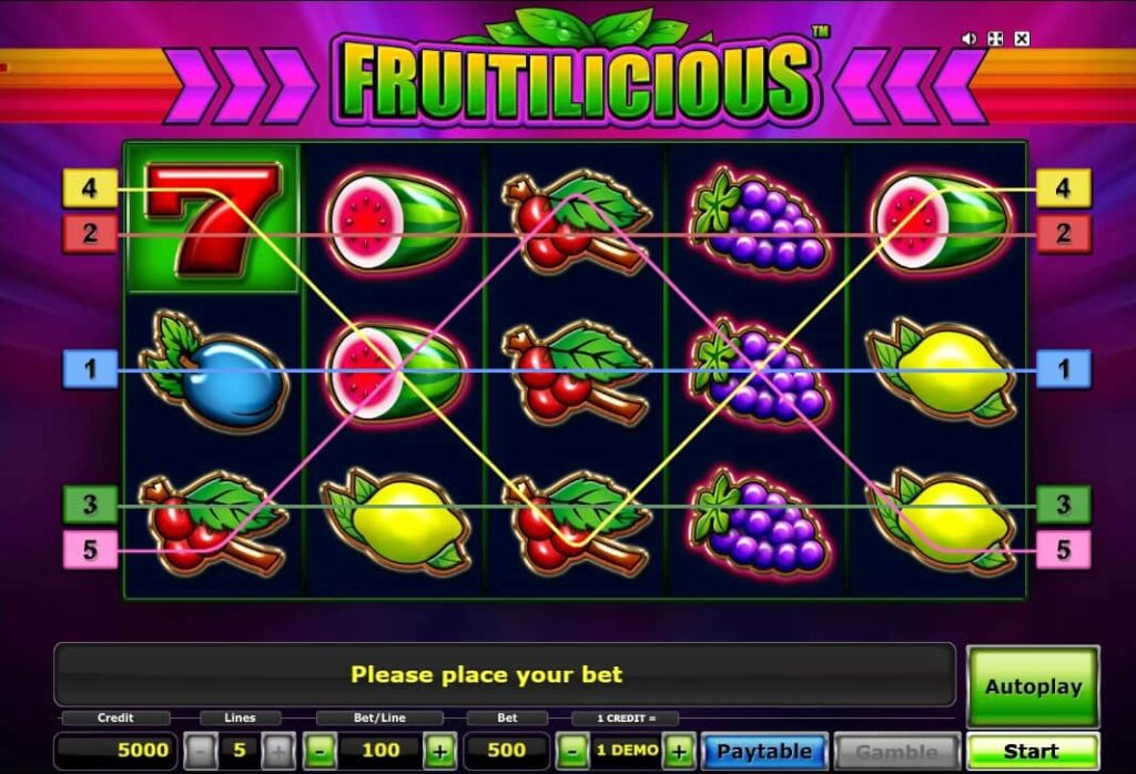 fruitilicious slot