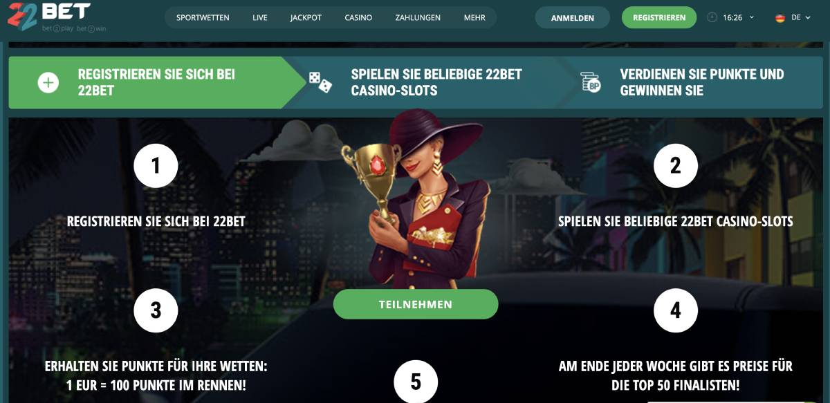 22bet turniere
