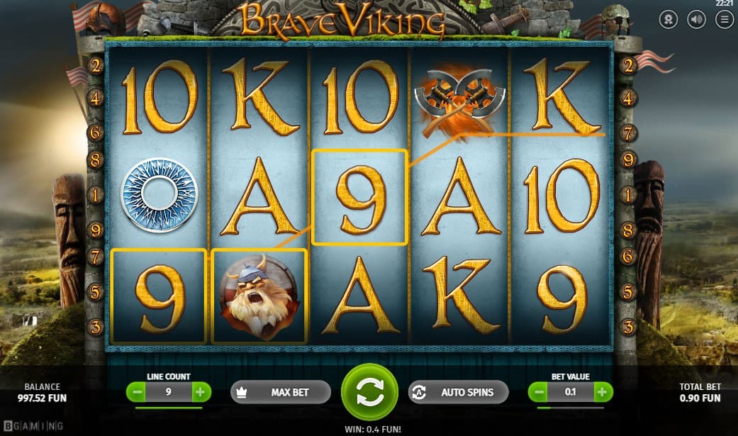 brave viking slot win