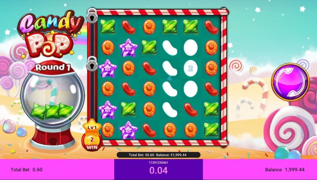 candy pop slot win