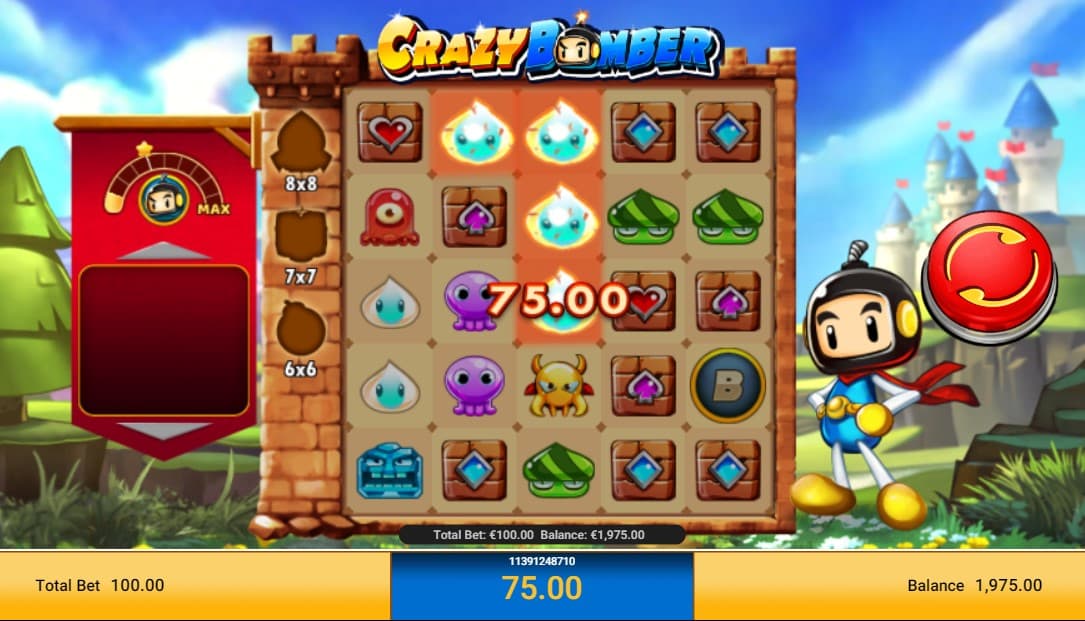 crazy bomber slot win