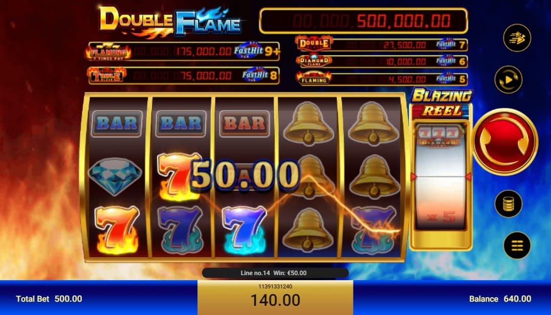 double flame slot win