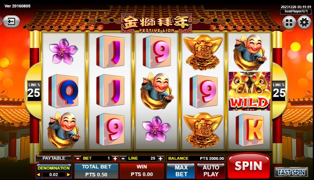 festive lion slot